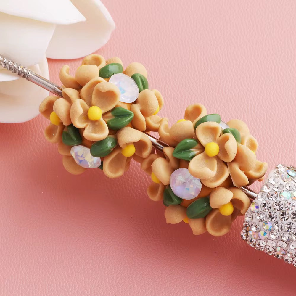 16mm Fancy Flowers and Stone Beads