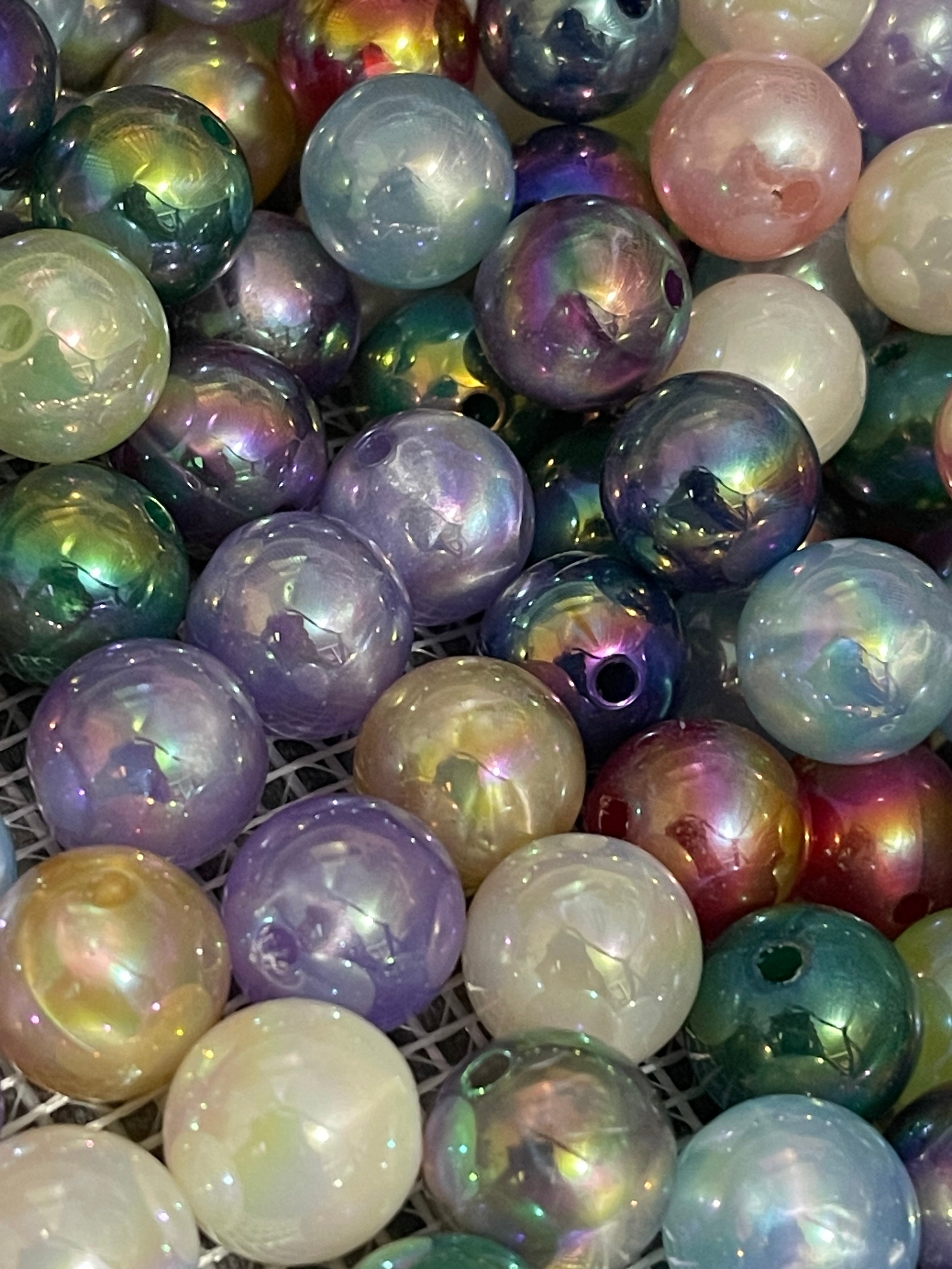 16mm Pearlesence Dark Bead Mix-B12