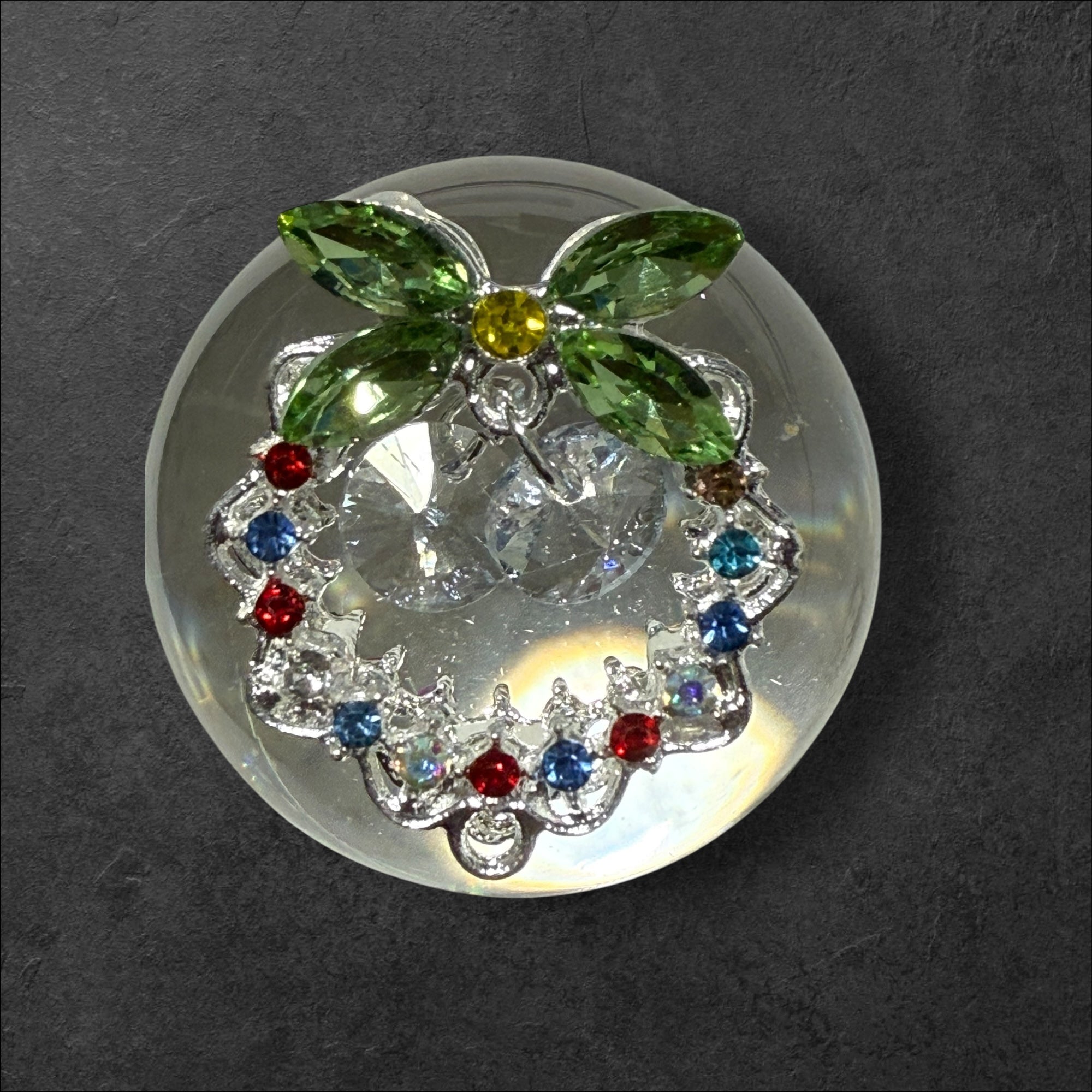 24mm  Alloy Rhinestone Garland Beads