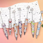 Butterfly silver AB Rhinestone Clay Pen Bundle