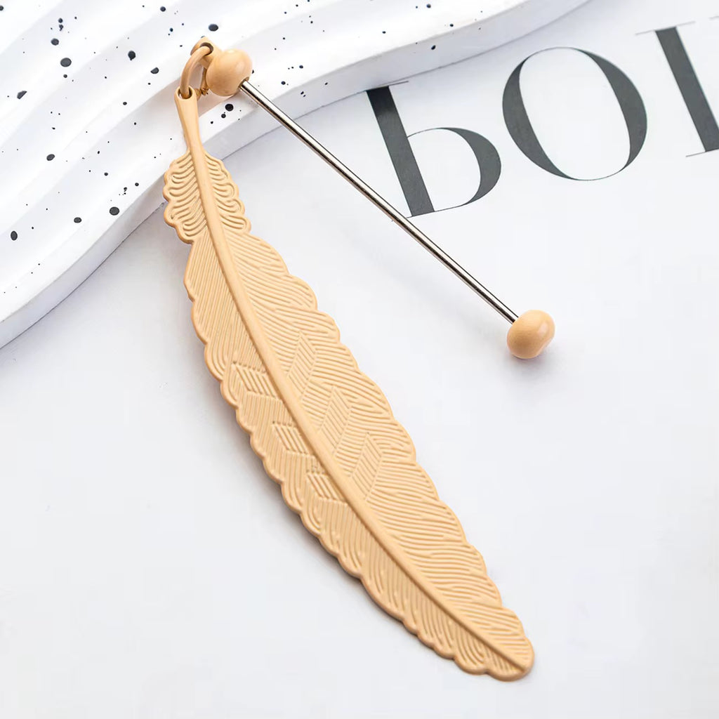 Feather Beadable Bookmark
