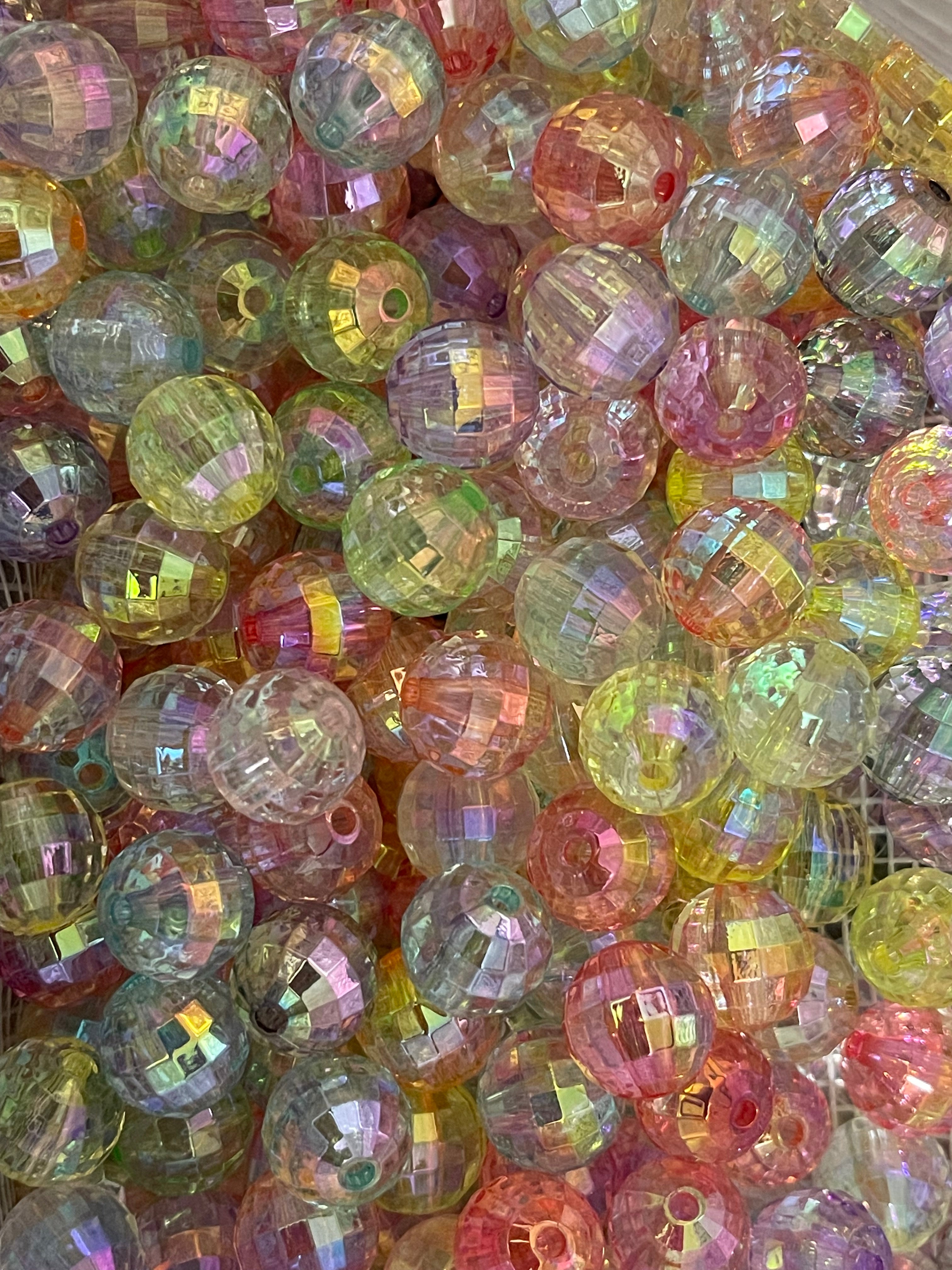 16mm Clear Disco AB Beads Mix Main image