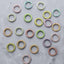 1” Circle Spring Snap Hood For Keyrings and Keychains in AB Pastel Colors (20 pcs)🫶