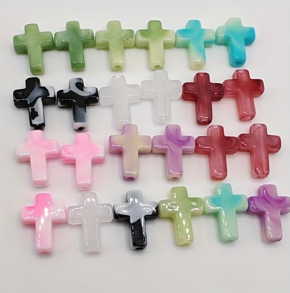 Marbled Cross Beads Mix Main image