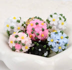 16mm Fancy Clay Daisy and Stone Beads-S6