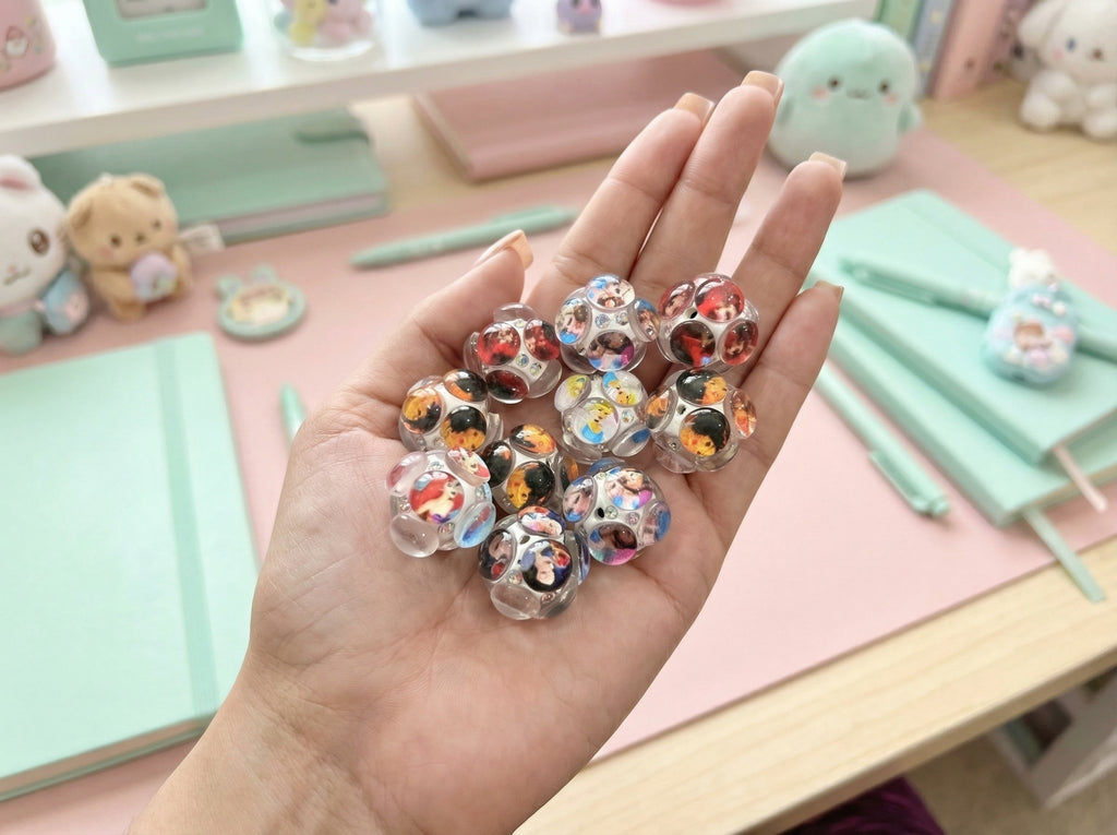 20mm Princess Crystal Fancy Bead (5pcs)