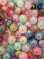 16mm Cracked Ombre Beads Raibow Mix-N16