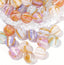 16mm Luxury Gold Striped Beads With UV Plating-S24