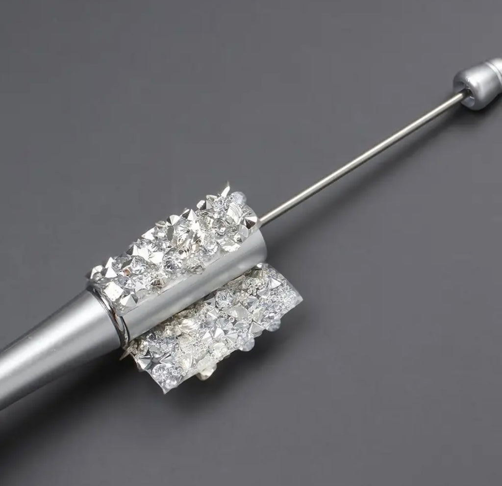 4pcs Rhinestone and Giltter Pen Wraps Strips