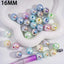 16mm AB Pearl Pastel Colored Bead Mix-W9
