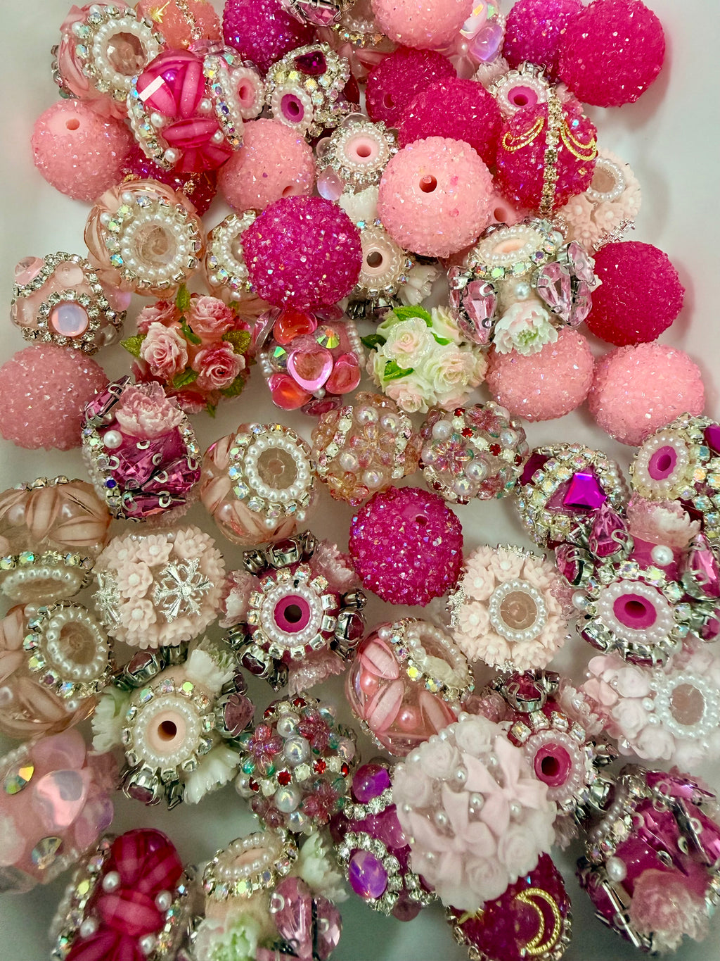 Fancy Rhinestone Color Bead Mixes (20pcs)