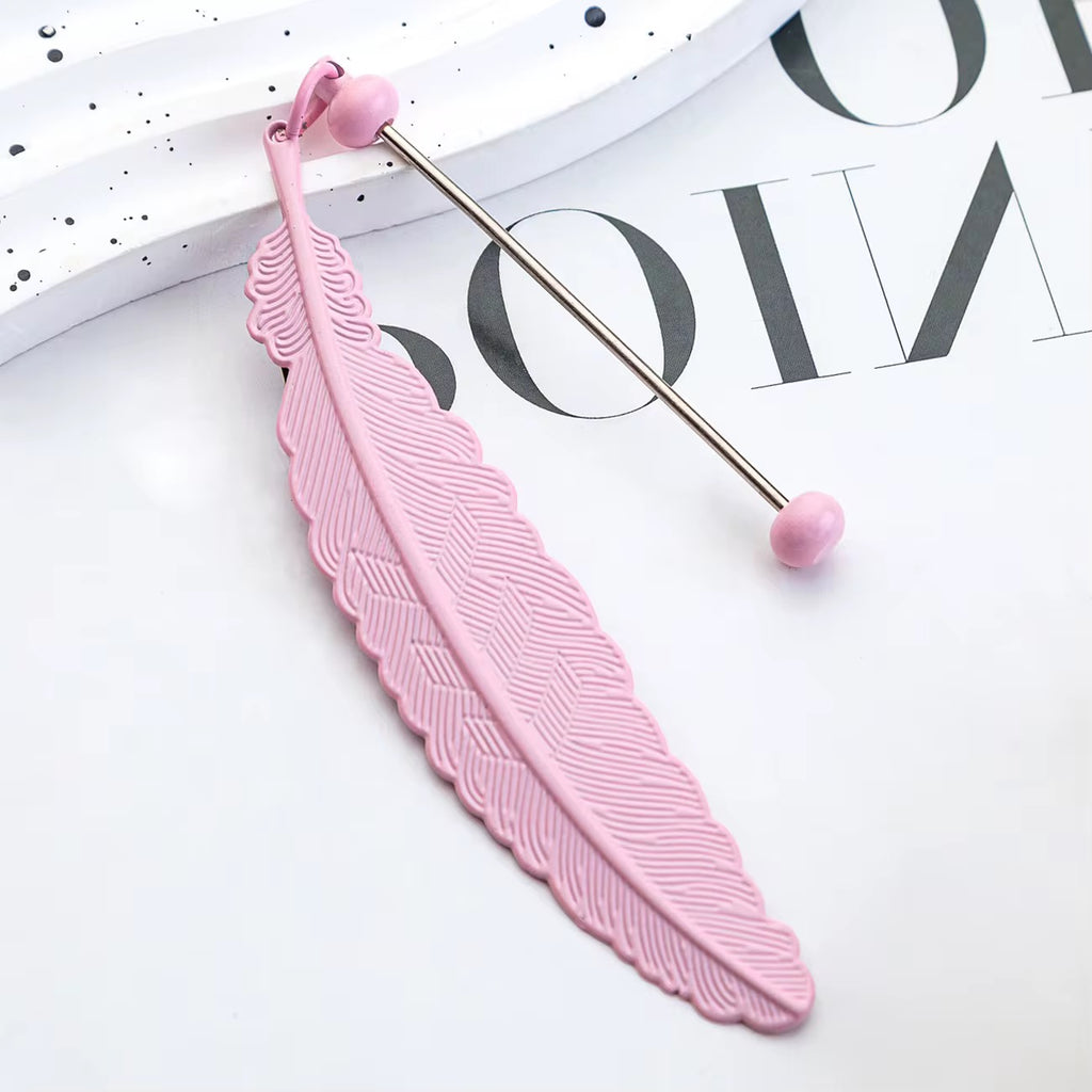 Feather Beadable Bookmark
