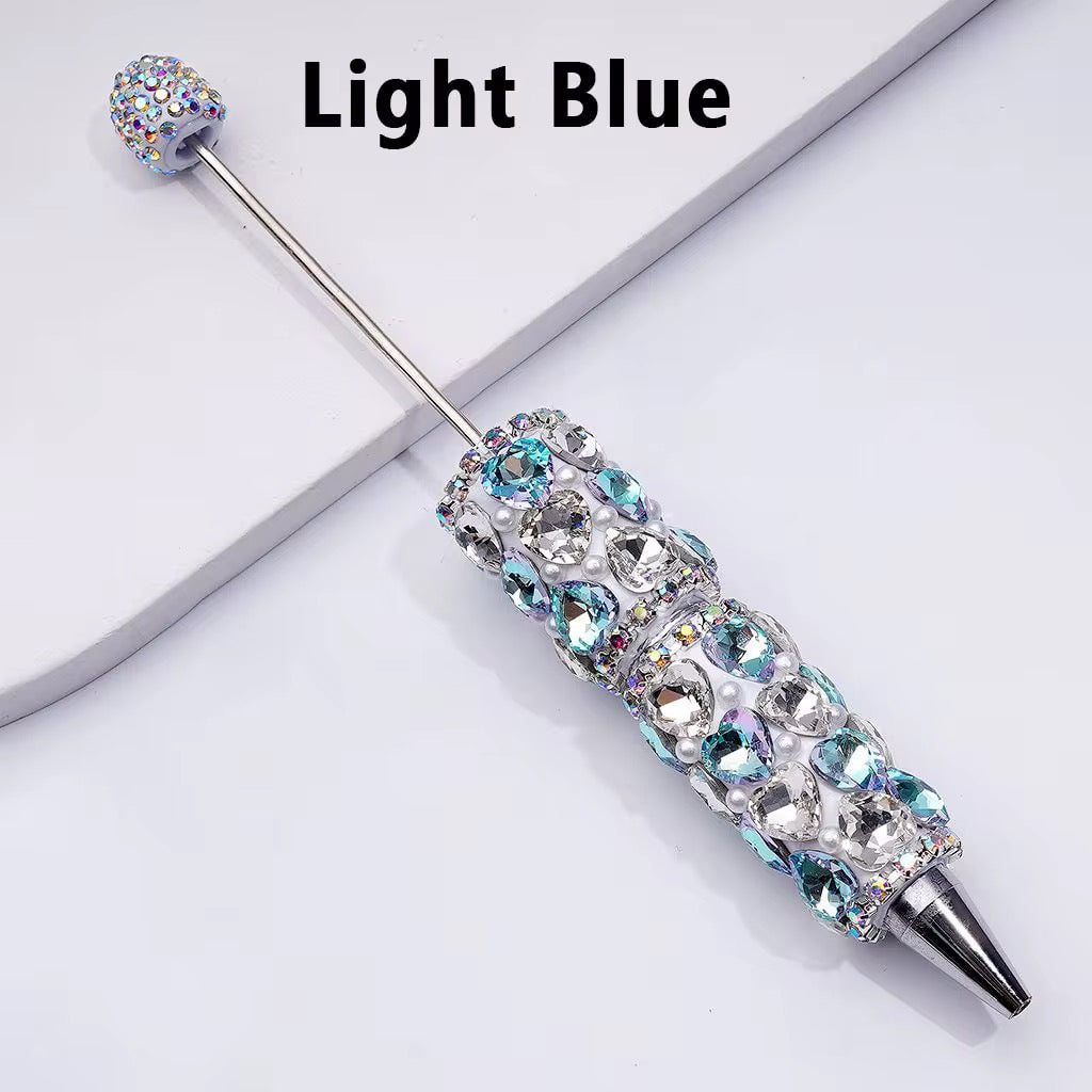 Crystal Heart Rhinestone Beadable Pens