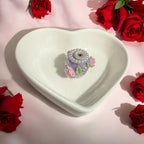 16mm Fancy Rose and Leaves Beads