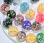 16mm Clear w Confetti Glitter Beads Mix-J2