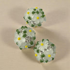 18mm Fancy Clay Daisy and Stone Beads (Clear Brights)