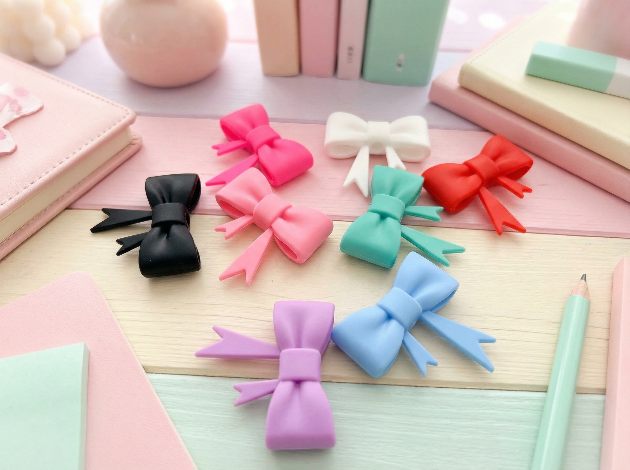 Silicone Bows (solid colors) Main image