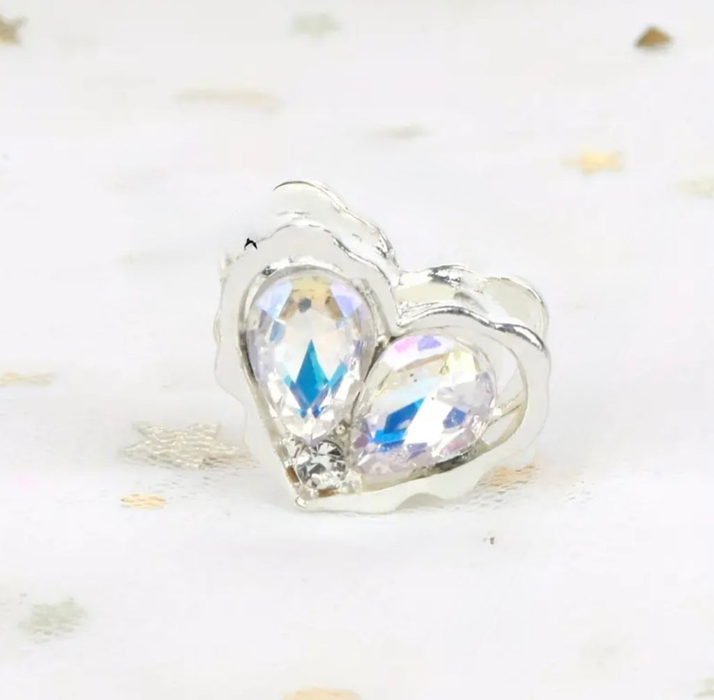 Rhinestone Alloy Hearts