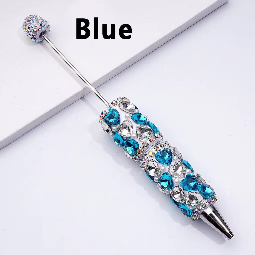 Crystal Heart Rhinestone Beadable Pens