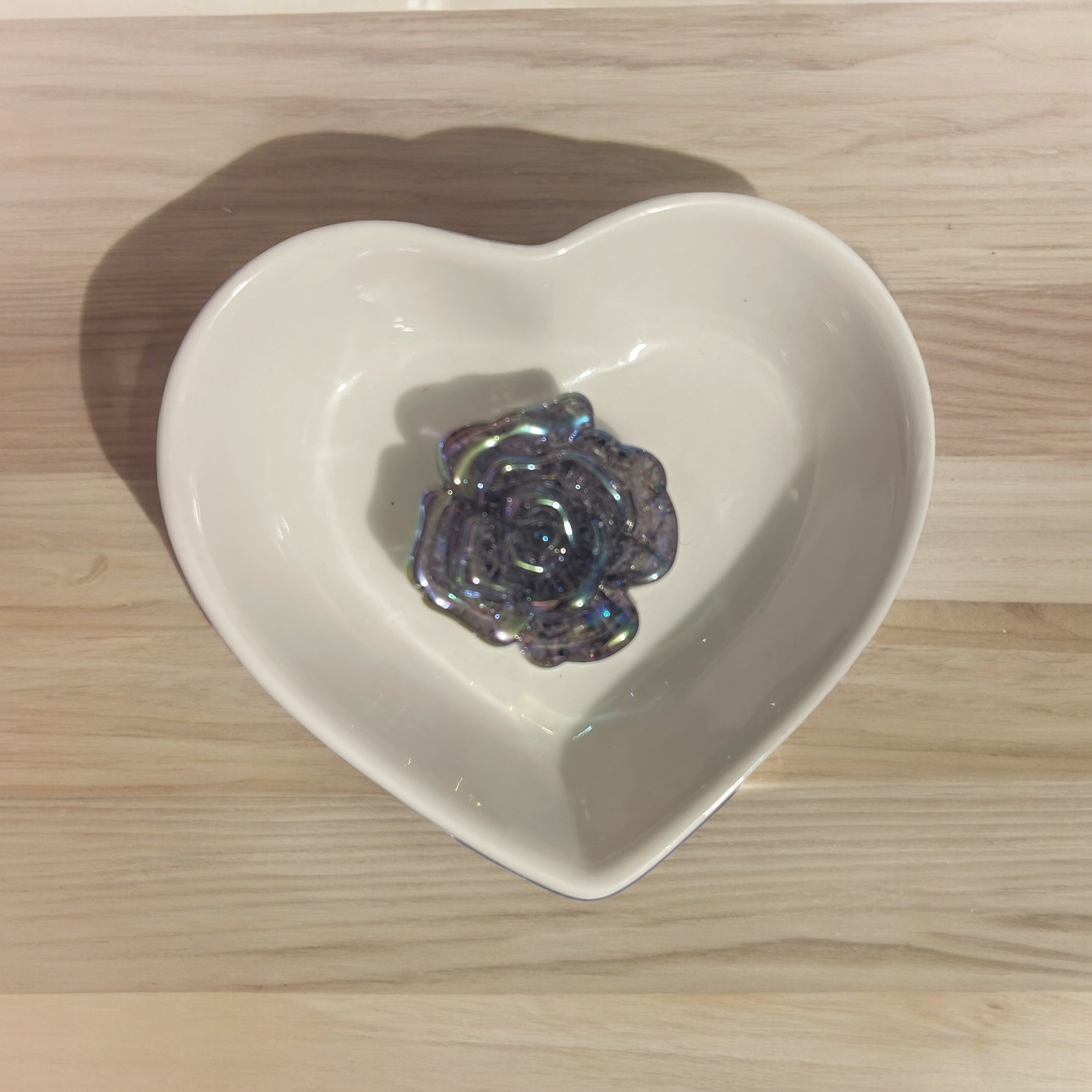 Black AB Rose Focal Beads (5Pcs) Main image