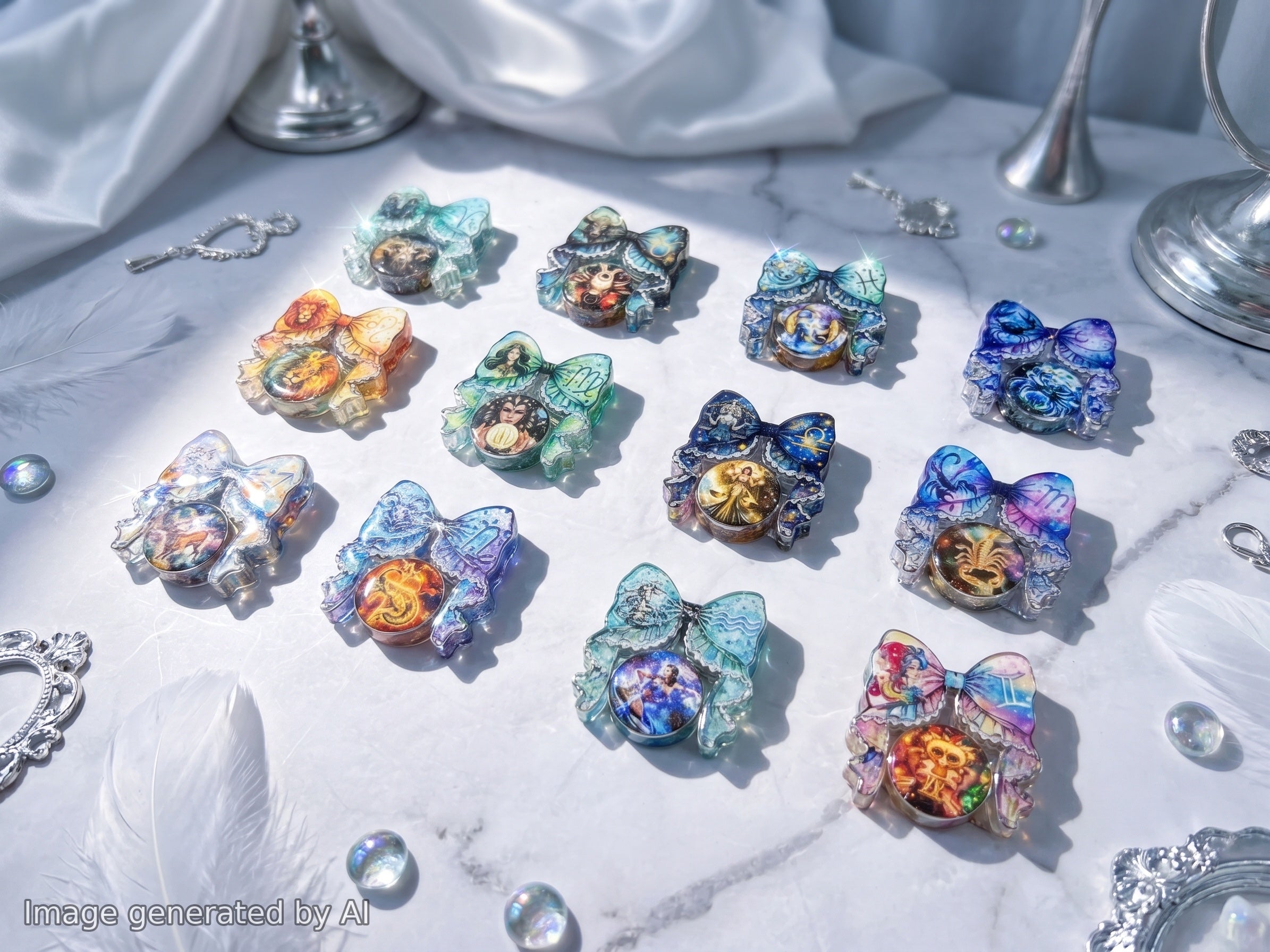 Zodiac Signs Bow Focal Set