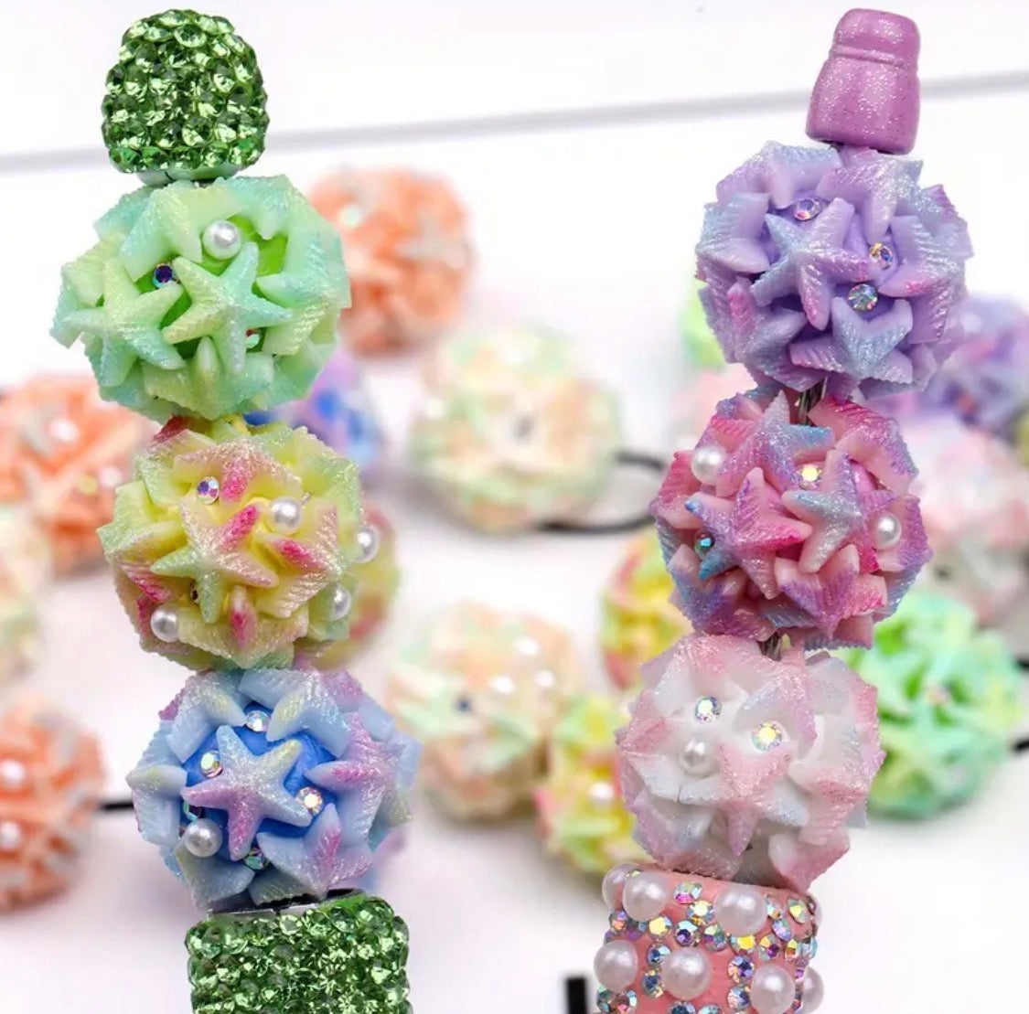 18mm Starfish Luminous Fancy Bead (5pcs) Secondary image