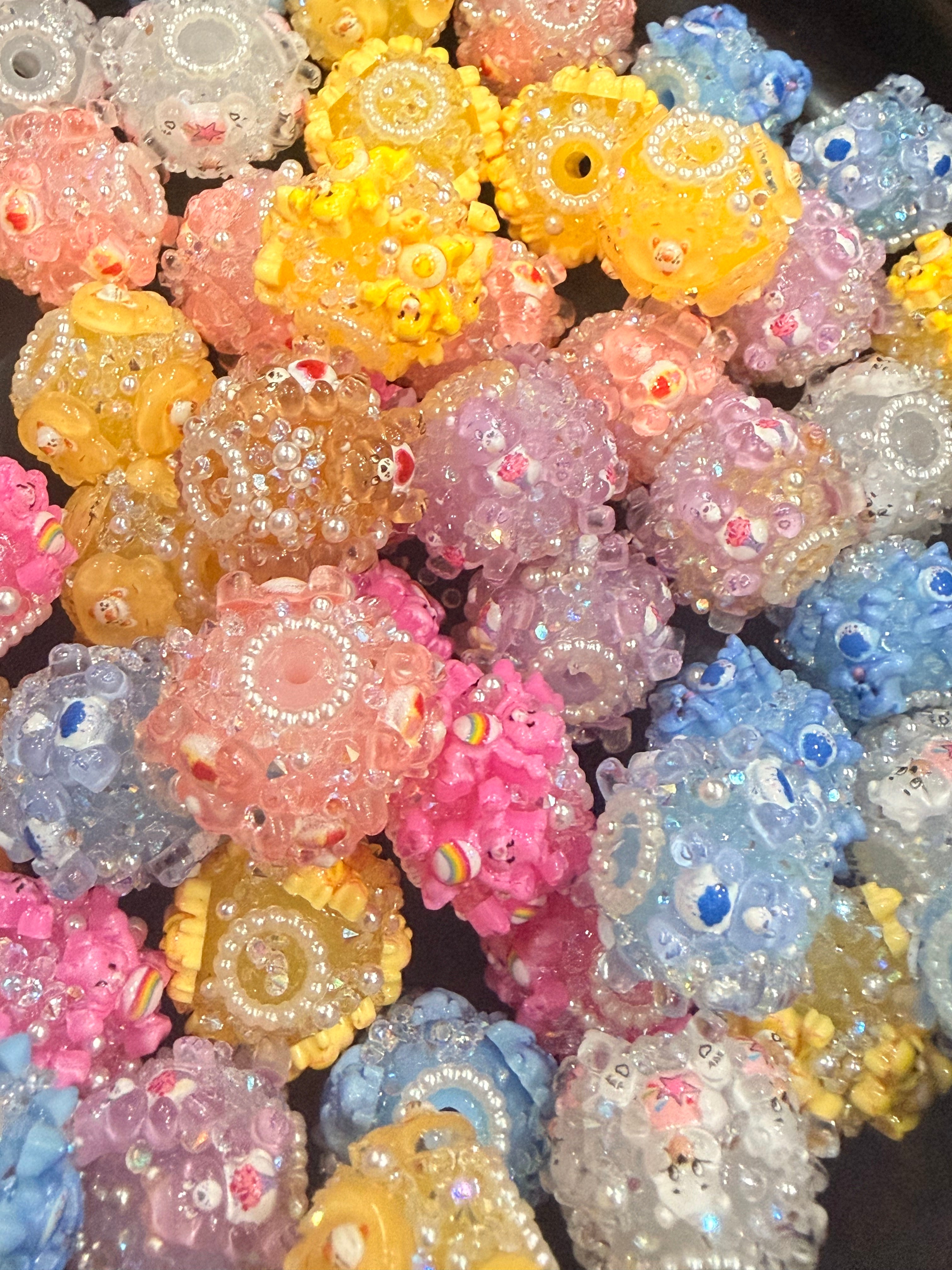 18mm  Care Bears Fancy Beads (5pcs) Secondary image