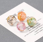 16mm Gold and Colored Foil Beads Mix-BB15