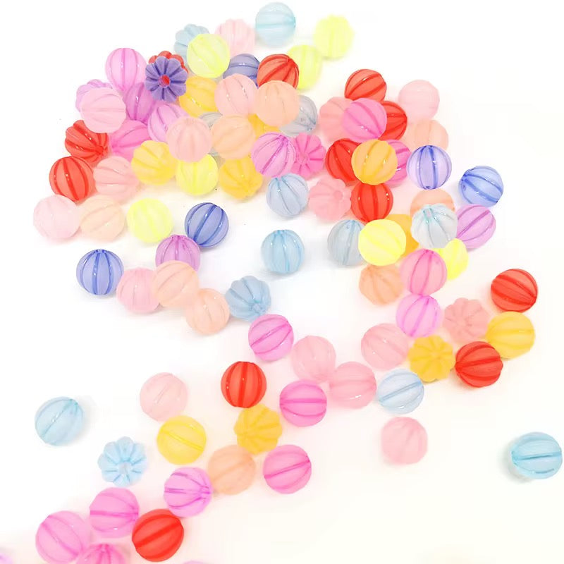 9mm Colorful Frosted Bead Mix-R18 Main image