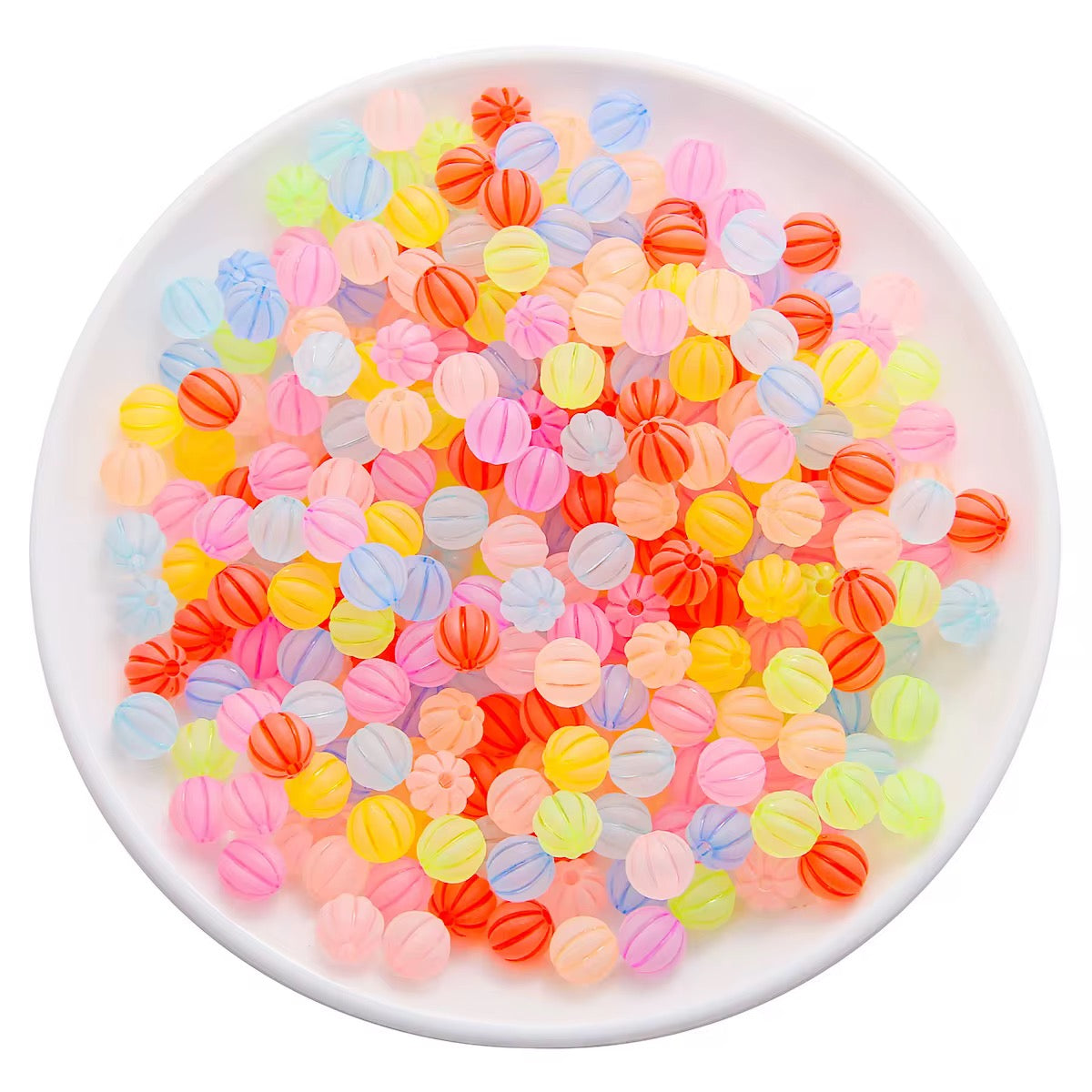 9mm Colorful Frosted Bead Mix-R18 Secondary image