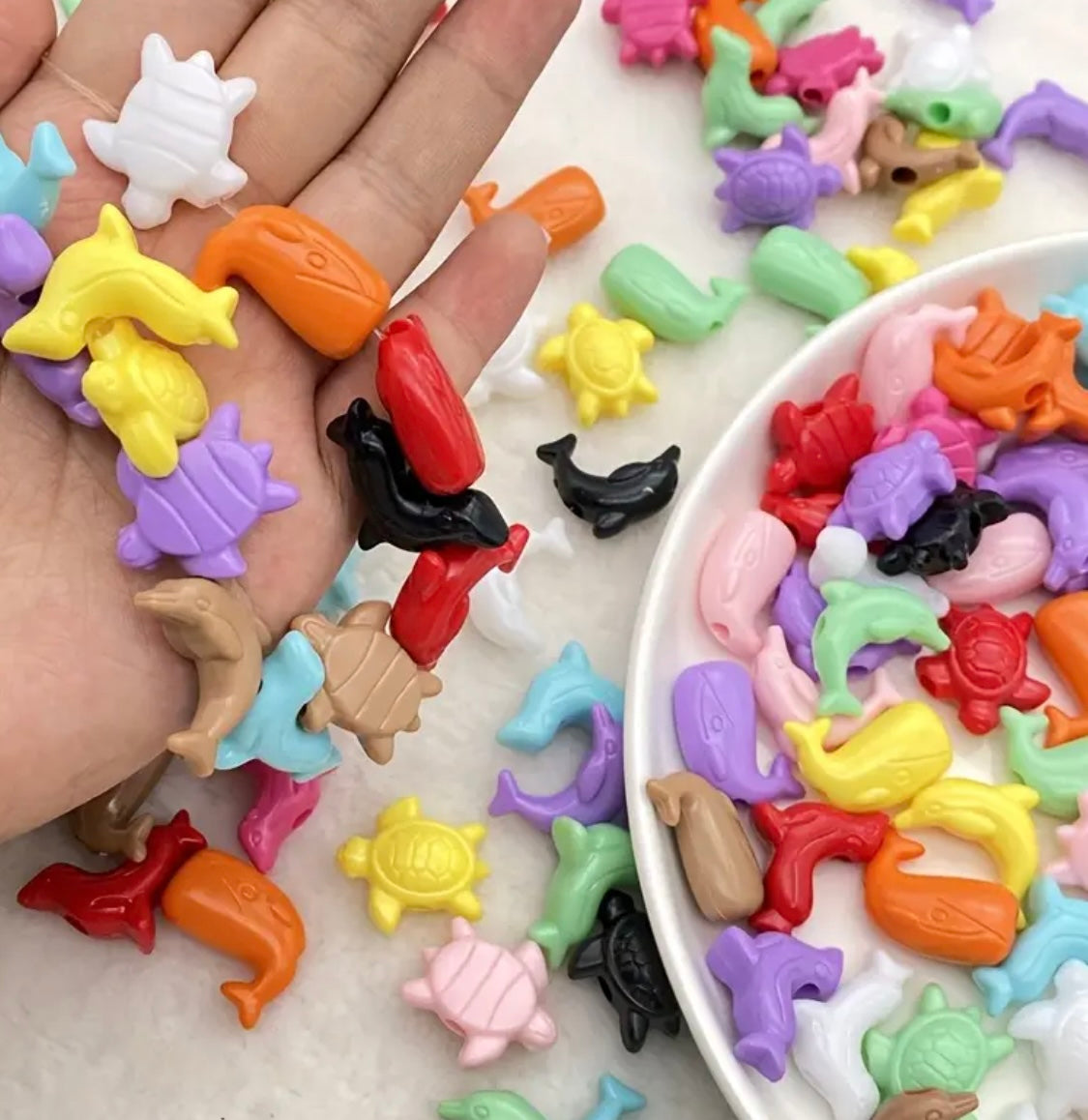 Cute Sea Creatures Beads Mix