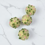 18mm Fancy Clay Daisy and Stone Beads (Clear Brights)