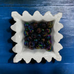 16mm Black AB Coated  Beads-N11