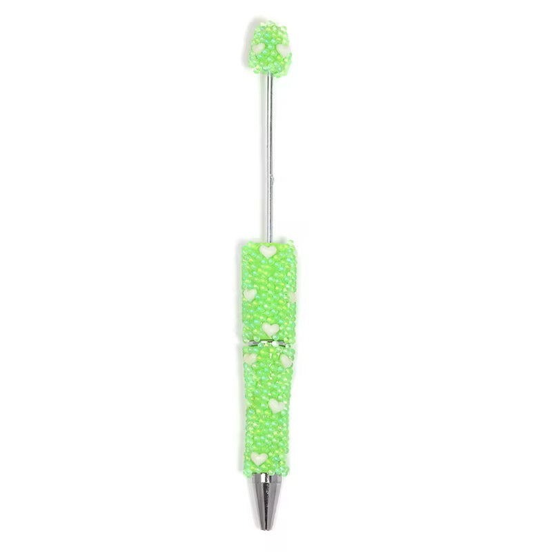 Love Heart Bubble Bright Beadable Pens