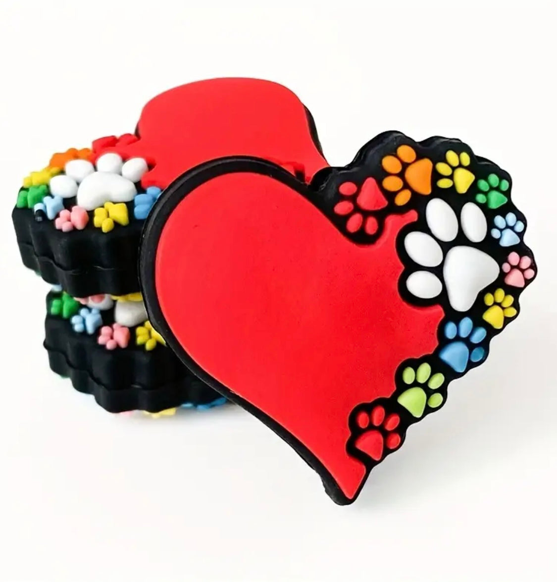 Paw Heart Focal Bead Main image