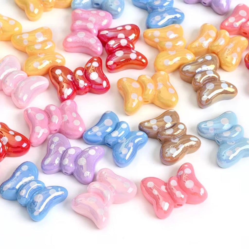 Polkadot Bow Beads Mix-Z15