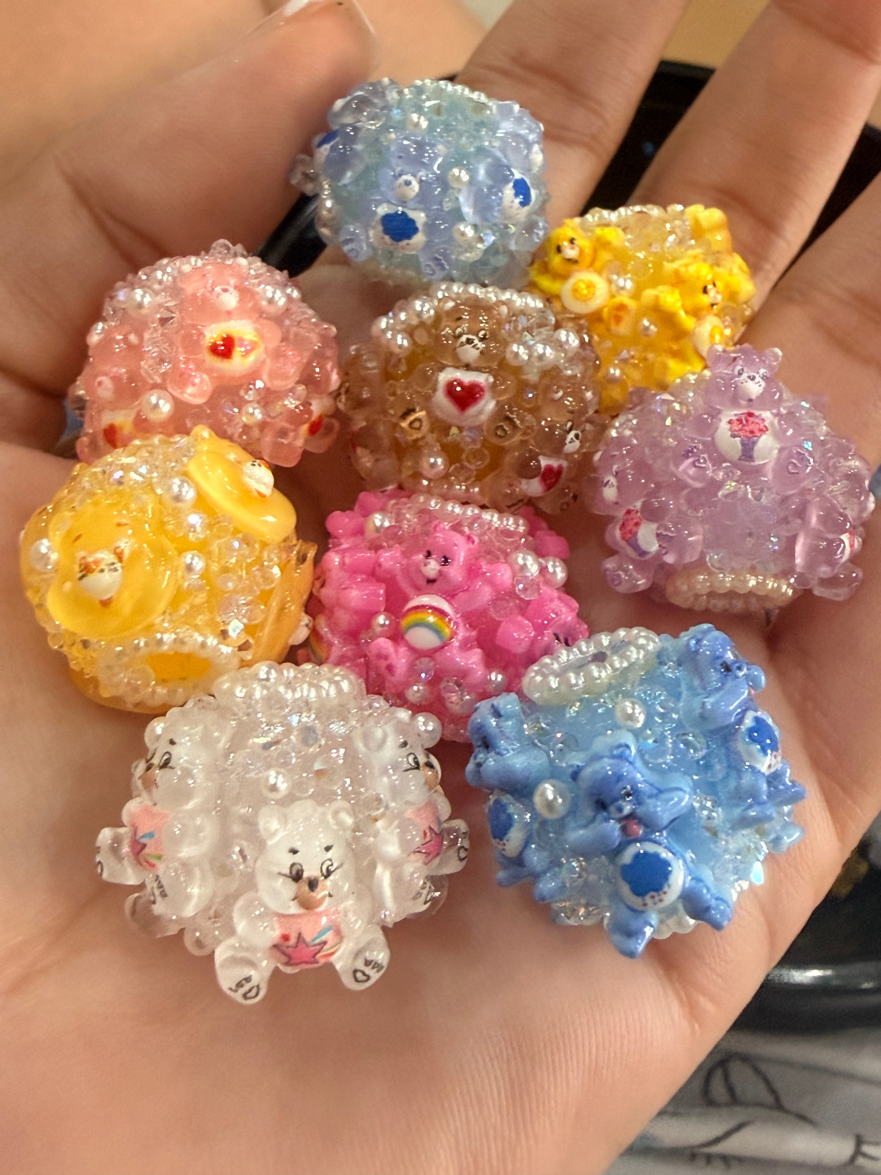 18mm  Care Bears Fancy Beads (5pcs)
