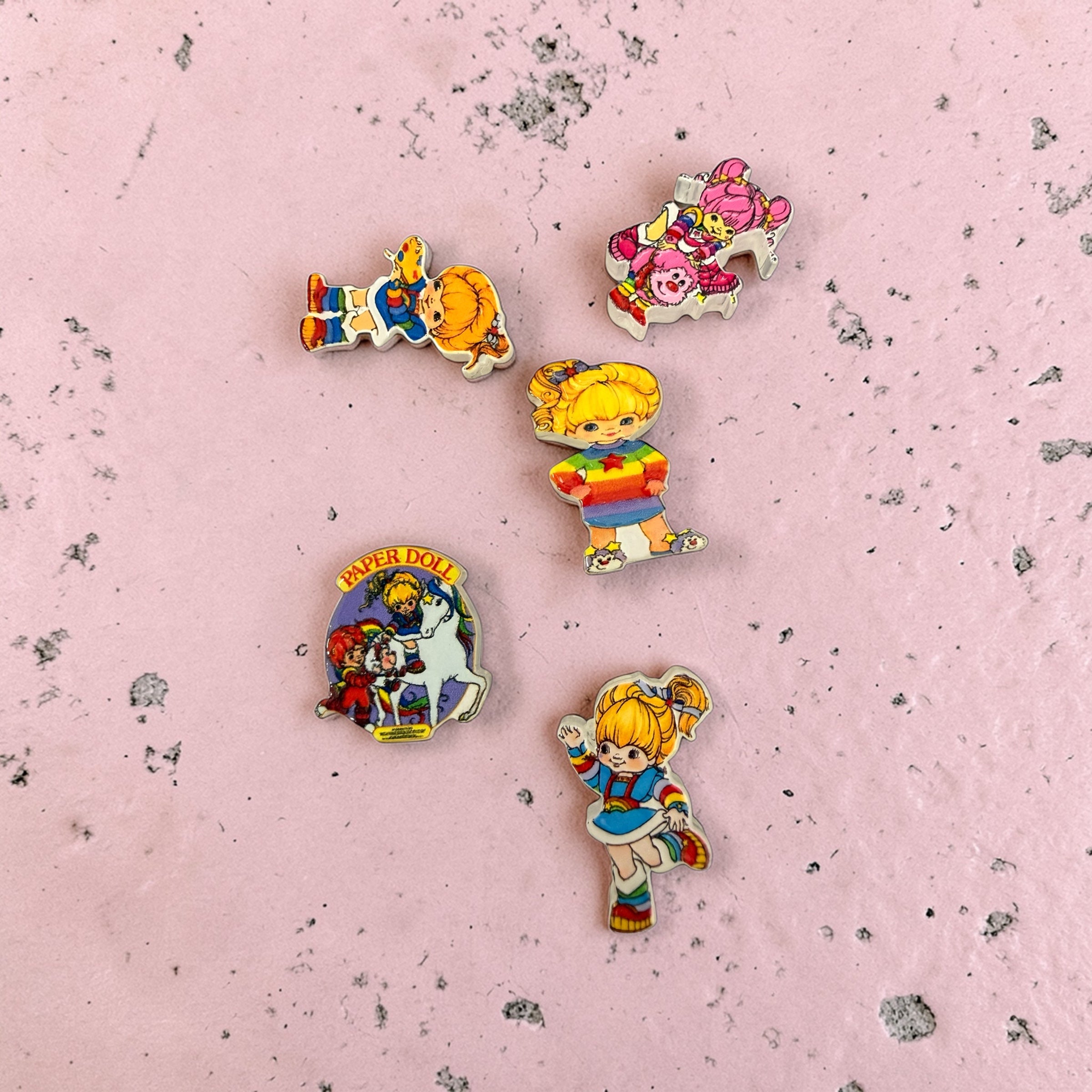 Rainbow Bright Girl Focal Acrylic Beads 💕 Main image
