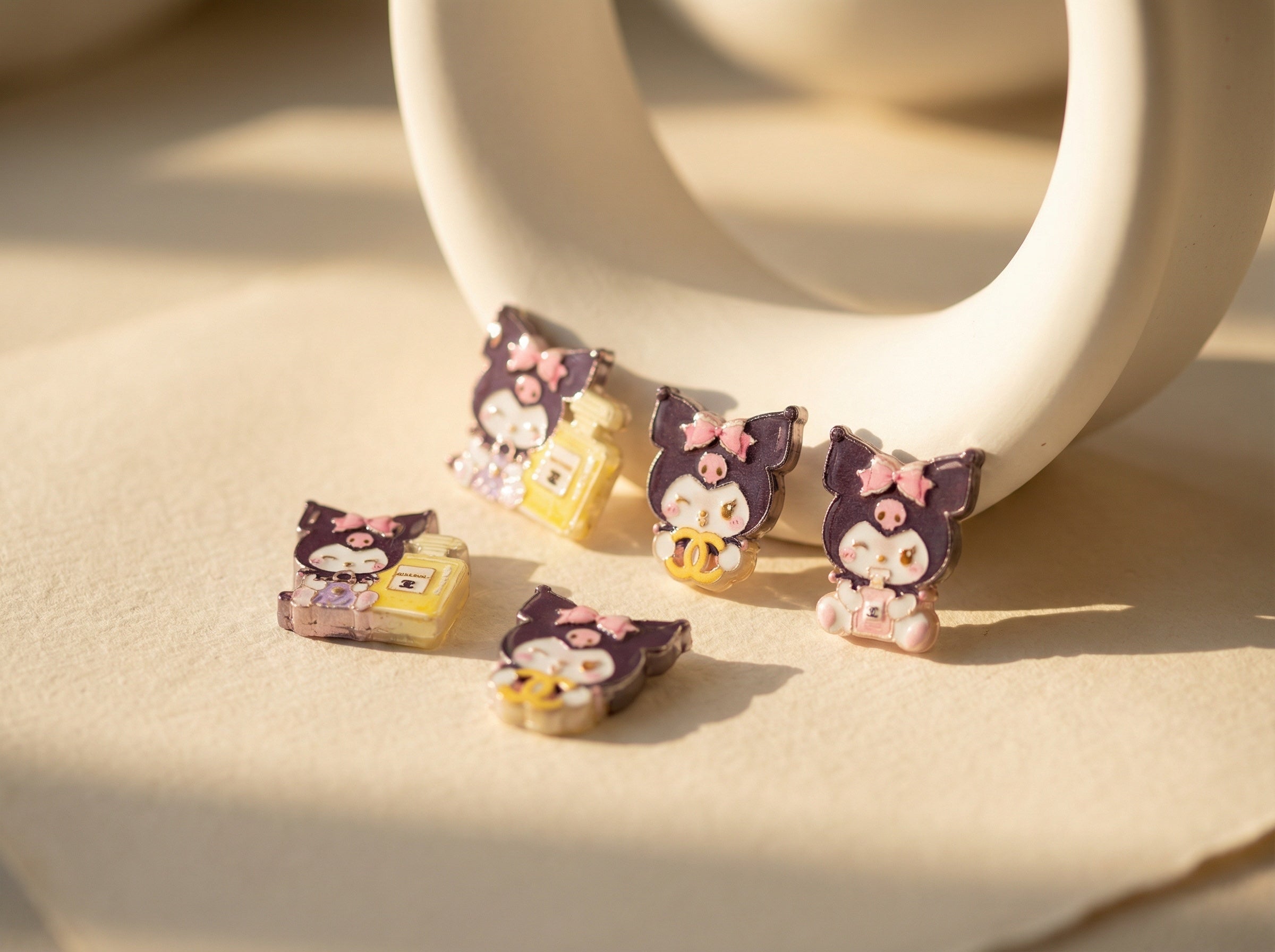 CC Designer Kuromi Focal Acrylic Beads Secondary image