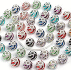 18mm Fancy Rectangle Rhinestone Swirl Beads
