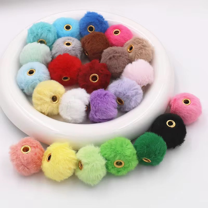25mm Pom Pom Beads Mix