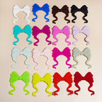 Big Silicone Solid Color Bow