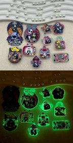 NBC Themed Glow Acrylic Focal Shapes