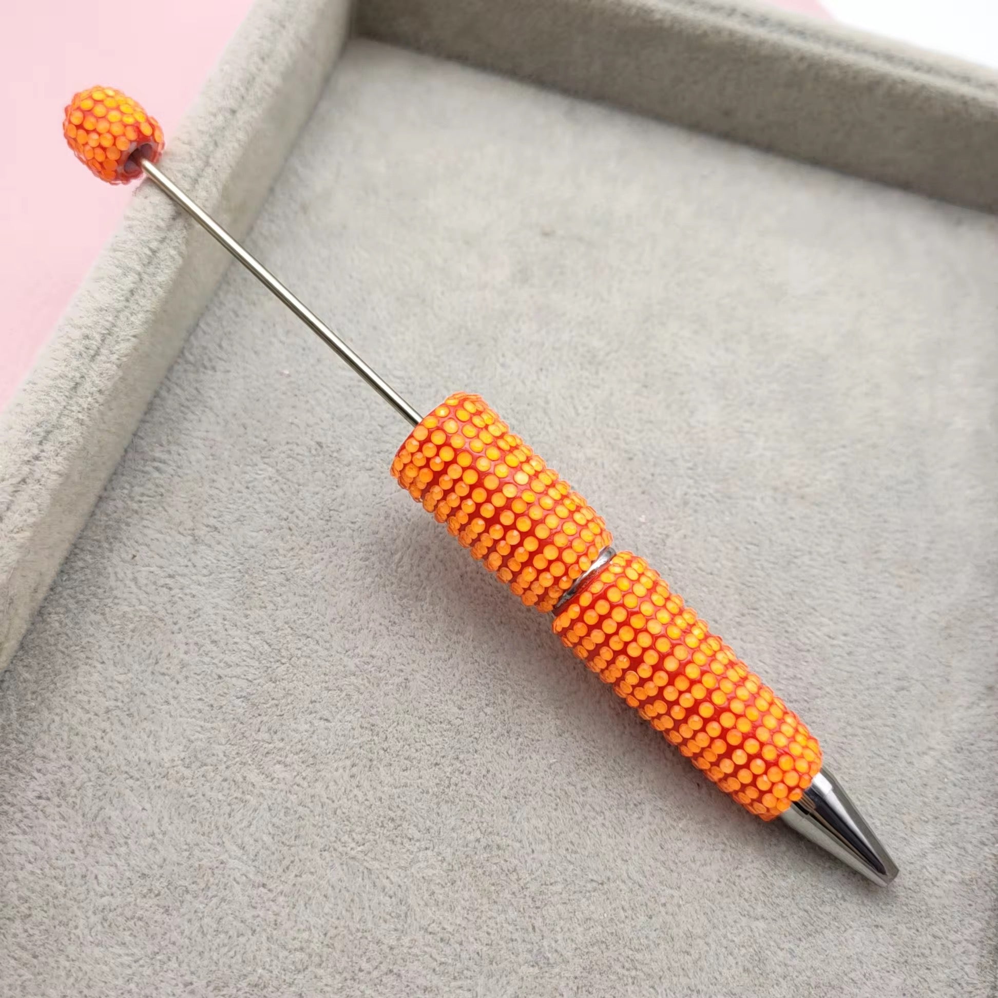 Clay Rhinestone Bright Colored Beadable Pens