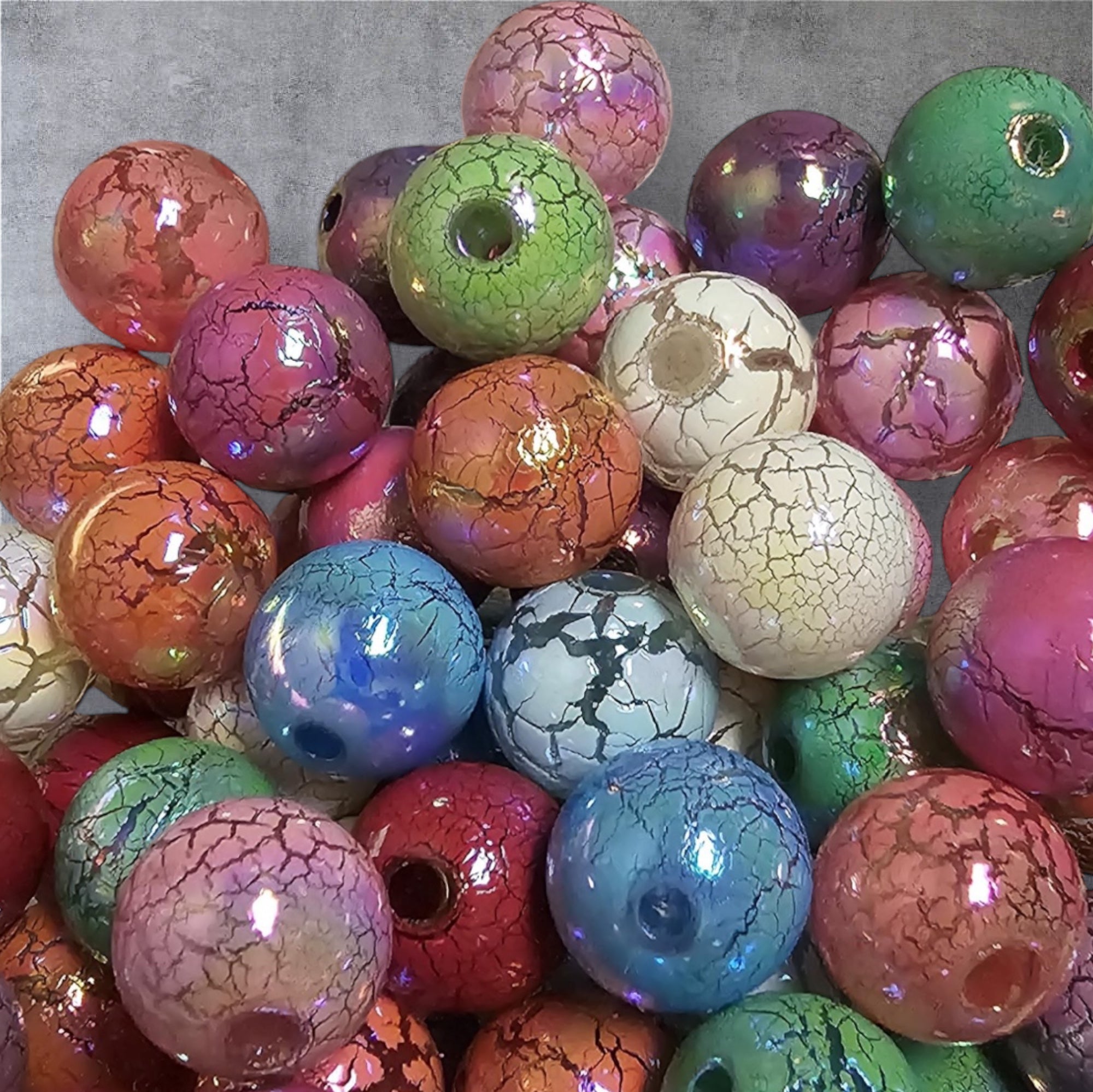 16mm Cracked Paint Beads-G3 Main image