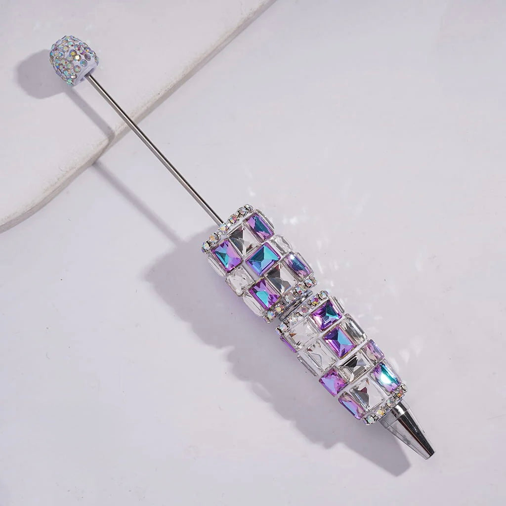 Rectangle Square Rhinestone Beadable Pens