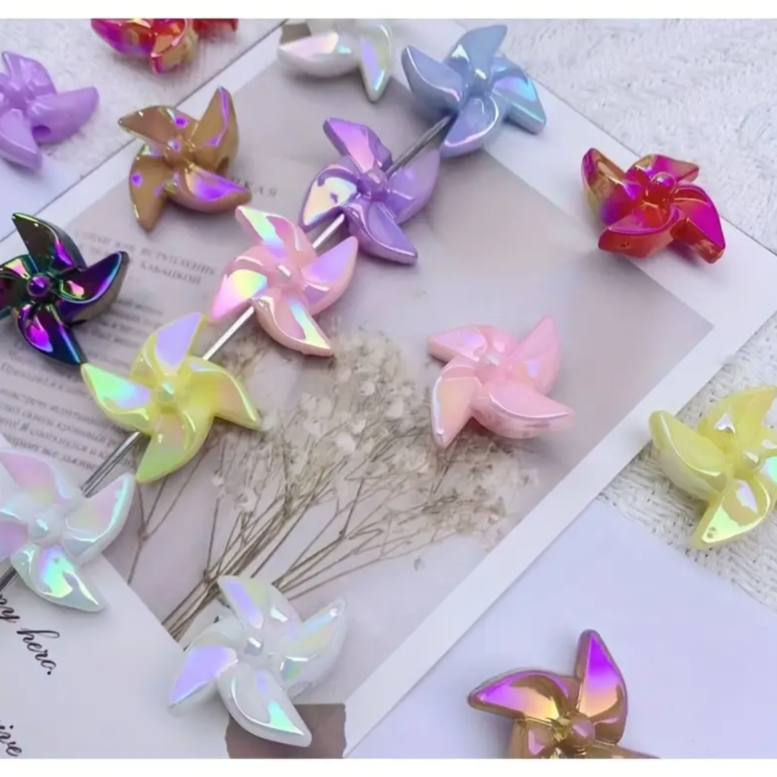 AB Pinwheel Beads