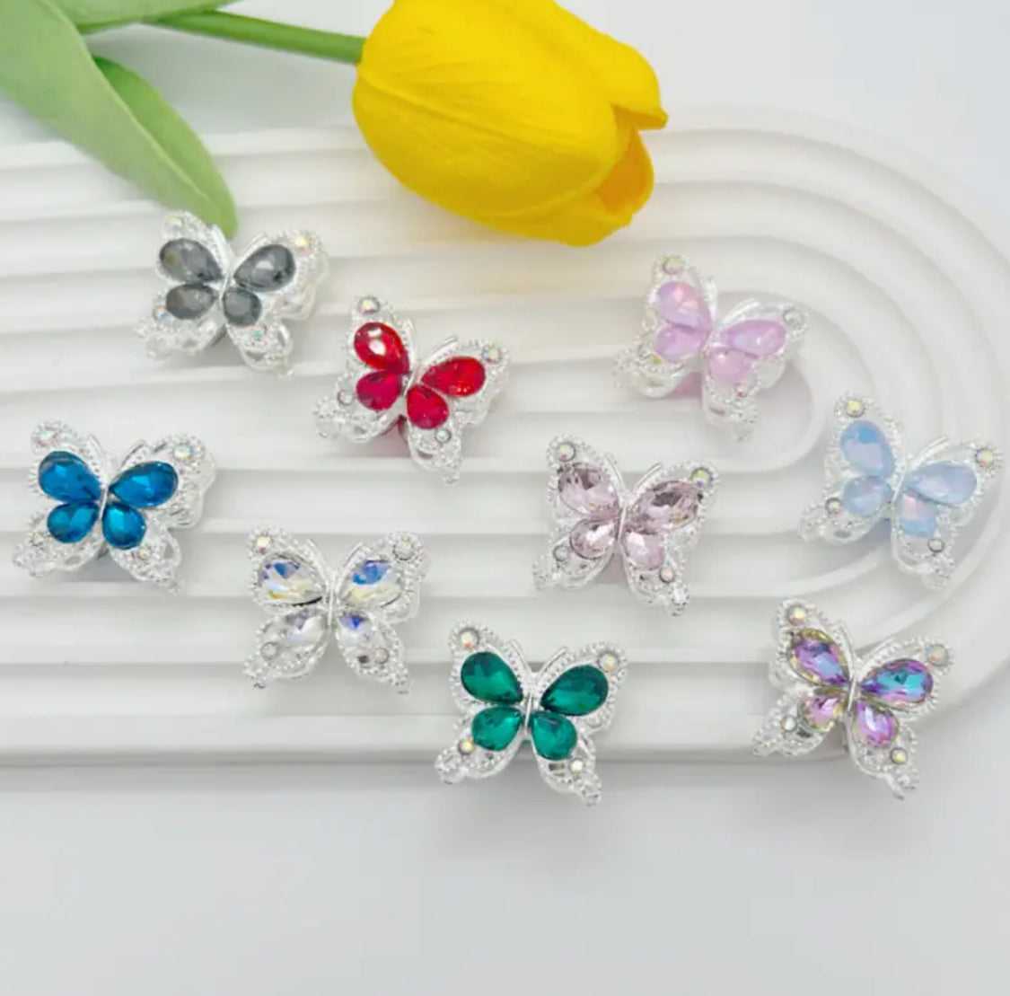 Rhinestone Metal Butterfly Secondary image