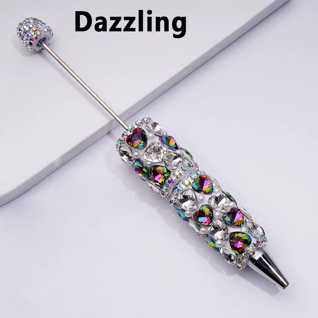 Crystal Heart Rhinestone Beadable Pens