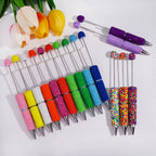 Clay Rhinestone Bright Colored Beadable Pens